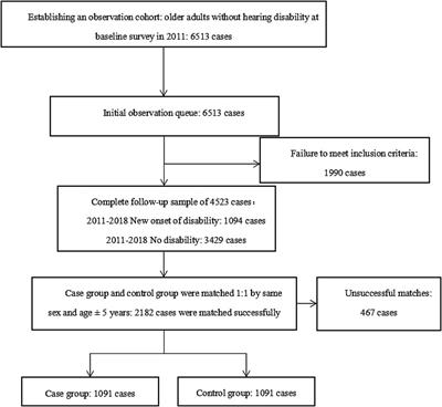 Exploration of the factors influencing hearing disability in older adults of China: a nested case-control study